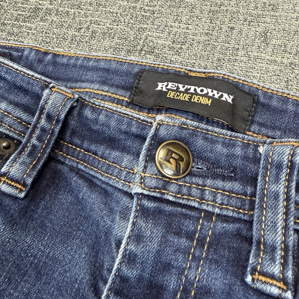 Revtown Men's Slim Straight Jeans - Deep Blue